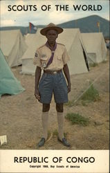 Scouts of the World, Republic of Congo Boy Scouts Postcard Postcard Postcard