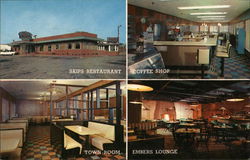 Skips Restaurant Postcard