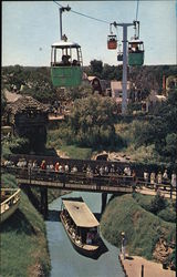 River Boats and Astrolift Postcard