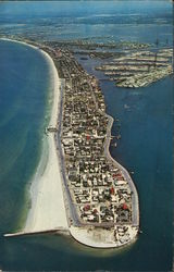 Aerial view of the Southern Tip of Beach St. Petersburg, FL Postcard Postcard Postcard