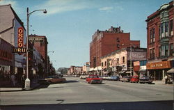 East Main Street Looking West Galesburg, IL Postcard Postcard Postcard