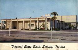 Tropical State Bank, Sebring, Florida Postcard