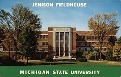 Frederick Cowles Jenison Gymnasium and Field House East Lansing, MI Postcard Postcard Postcard