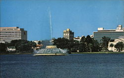 View From Lake Eola Postcard