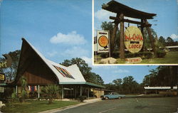 Aloha Motor Lodge, Route #1 - 301 & 23 on St. Marys River at Ga.-Fla. State Line Hilliard, FL Postcard Postcard Postcard