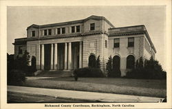 Richmond County Court House Rockingham, NC Postcard Postcard Postcard