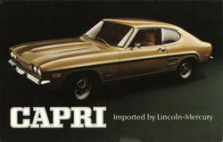 Capri Imported by Lincoln-Mercury Postcard