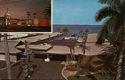 Ta Ki-Ki Motel, Fort Myers, Florida (2 views 1 at night 1 day) Postcard