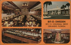 Bit-O-Sweden Smorgasbord 4 views Postcard