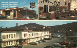 Adams' Motel Inc. & Restaurant Allan Gaspe, QC Canada Quebec Postcard Postcard Postcard