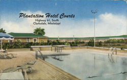 Plantation Hotel Courts, Highway 61, South Postcard