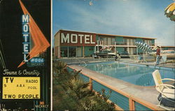Towne and Country Motel, Las Vegas, Nevada Postcard