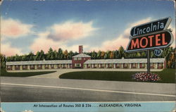 Lincolnia Motel Alexandria, VA Postcard Postcard Postcard