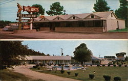 Webb's Motel & Restaurant Postcard