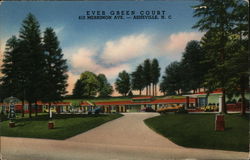 Ever Green Court Asheville, NC Postcard Postcard Postcard