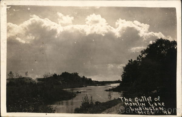 The Outlet of Hamlin Lake Ludington Michigan