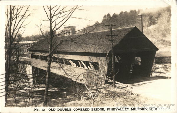 Old Double Covered Bridge, Pinevalley MIlford New Hampshire