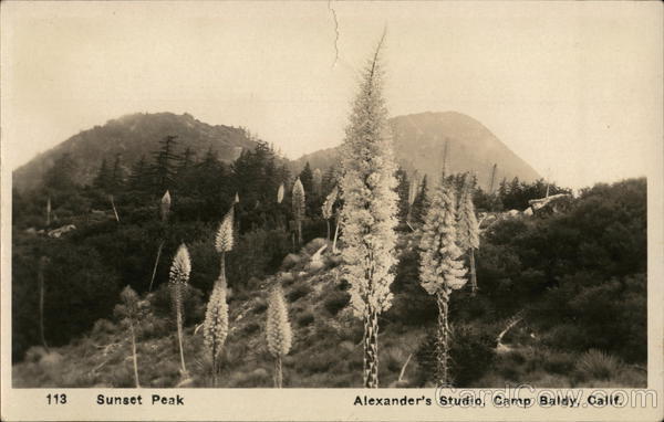 Sunset Peak - Alexander's Studio, Camp Baldy, Calif. California
