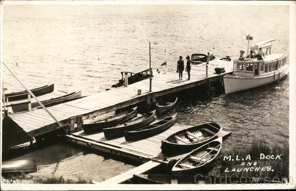 M.L.A. Camp Dock and Launches Muskoka Lakes Association Kenora Canada