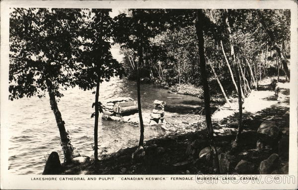 Lakeshore Cathedral and Pulpit, Canadian Keswick, Muskoka Lakes Ferndale ON Canada