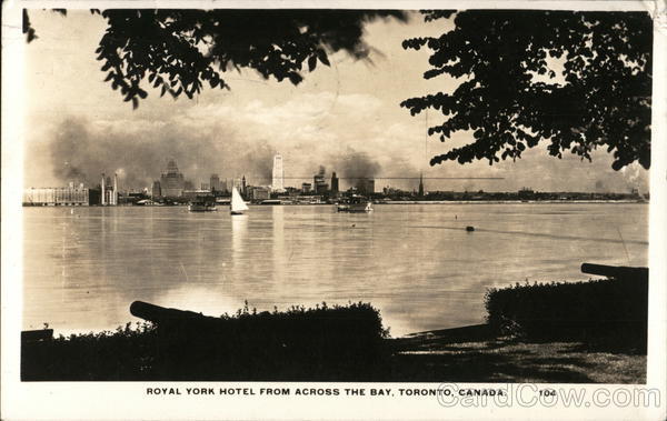 Royal York Hotel from across the Bay Toronto Canada