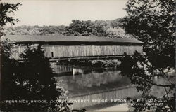 Perrine's Bridge - Oldest Covered Bridge Postcard