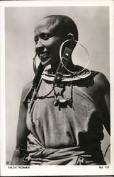 Masai Woman Postcard