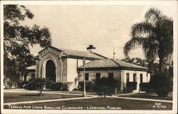 Tennis and Lawn Bowling Clubhouse Lakeland, FL Postcard Postcard Postcard