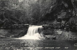 The Falls Mc Cormick's Creek, Spencer IND. M7 Postcard