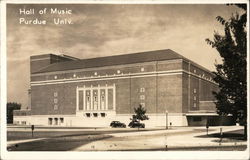 Hall of Music Purdue Univ West Lafayette, IN Postcard Postcard Postcard