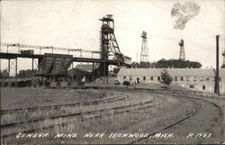 Geneva Mine Ironwood, MI Postcard Postcard Postcard