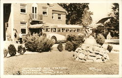 Greyhound Bus Station, Monteagle Hotel Tennessee Postcard Postcard Postcard