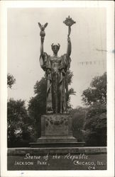 Statue of the republic Chicago, IL Postcard Postcard Postcard