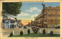 Fremont Street Looking East Postcard