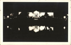 View at Night - The Cleveland Museum of Art Ohio Postcard Postcard Postcard