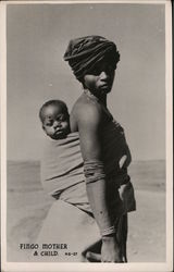 Fingo Mother and Child Africa Postcard Postcard Postcard