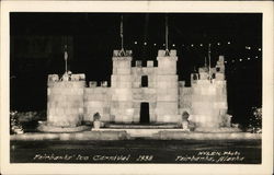 Fairbanks' Ice Carnival 1938 Postcard