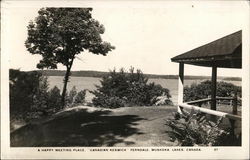 A Happy Meeting Place - Canadian Keswick - Ferndale, Muskoka Lakes, Canada British Columbia Postcard Postcard Postcard
