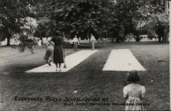 Everybody Plays Shuffleboard at Blue Water Conference Postcard
