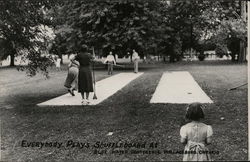 Everybody Plays Shuffleboard at Blue Water Conference Wallaceburg, ON Canada Ontario Postcard Postcard Postcard