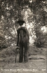 The Cedar Wooden Man Postcard