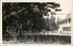 Tennis Court, Gull Lake Bible Convention Postcard