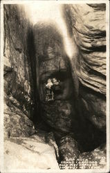 Ship Rock, Grand Corridor, Rock City Gardens Postcard