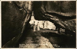 Along The Enchanted trail Rock city Gardens Lookout Mt. Tenn. Postcard