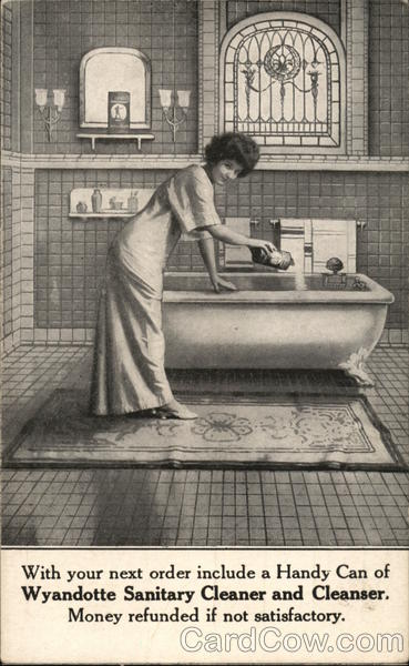 Wyandotte Sanitary Cleaner and Cleanser Advertising
