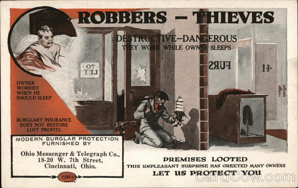 Ohio Messenger & Telegraph Co. Cincinnati Advertising