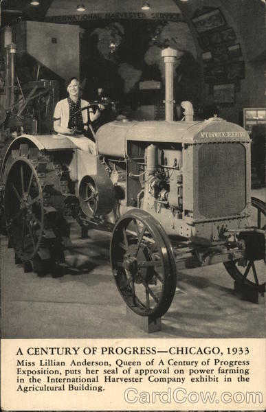 Miss Lillian Anderson, International Harvester Company Exhibit Chicago Illinois