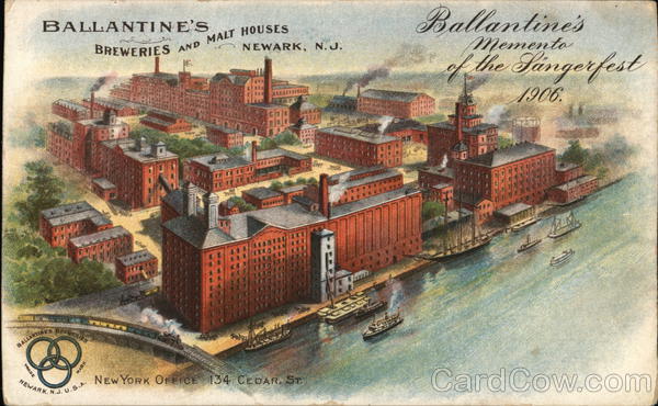 Ballentine's Breweries and Malt Houses Newark New Jersey