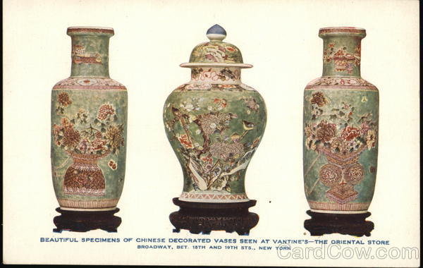 Vantine's - the Oriental Store New York Advertising