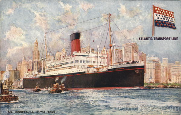 Atlantic Transport Line - S.S. Minnetonka New York